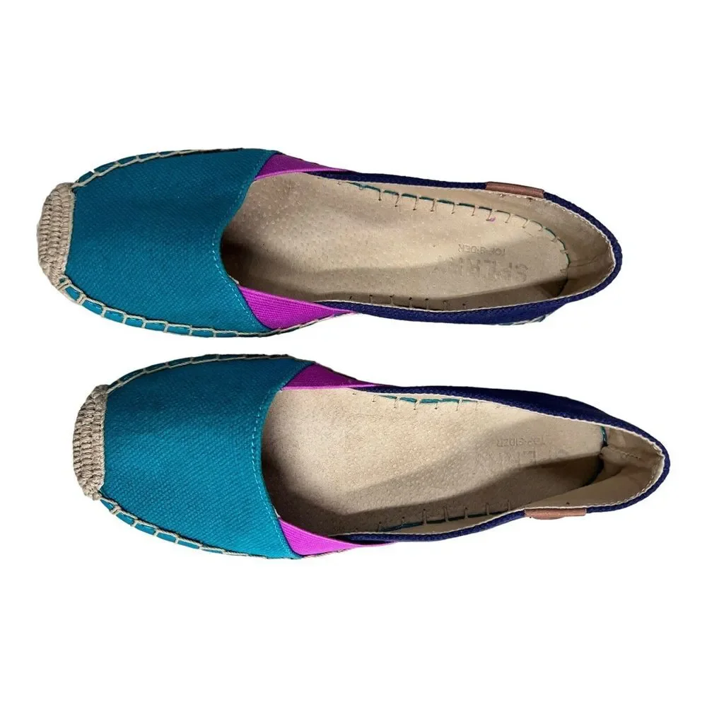 Sperry Multicolor Color‎ Block Espadrilles Size 7